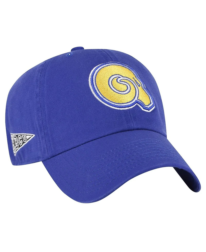 '47 Brand Men's Blue Albany State Golden Rams Side Back Clean Up Adjustable Hat