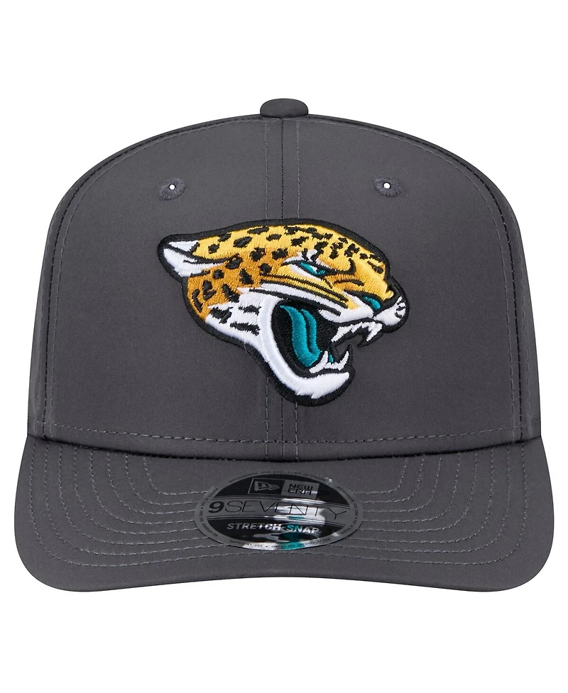 New Era Men's Graphite Jacksonville Jaguars Main 9SEVENTY Stretch-Snap Hat