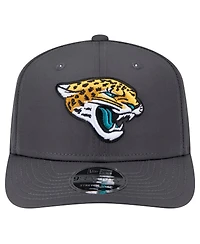 New Era Men's Graphite Jacksonville Jaguars Main 9SEVENTY Stretch-Snap Hat