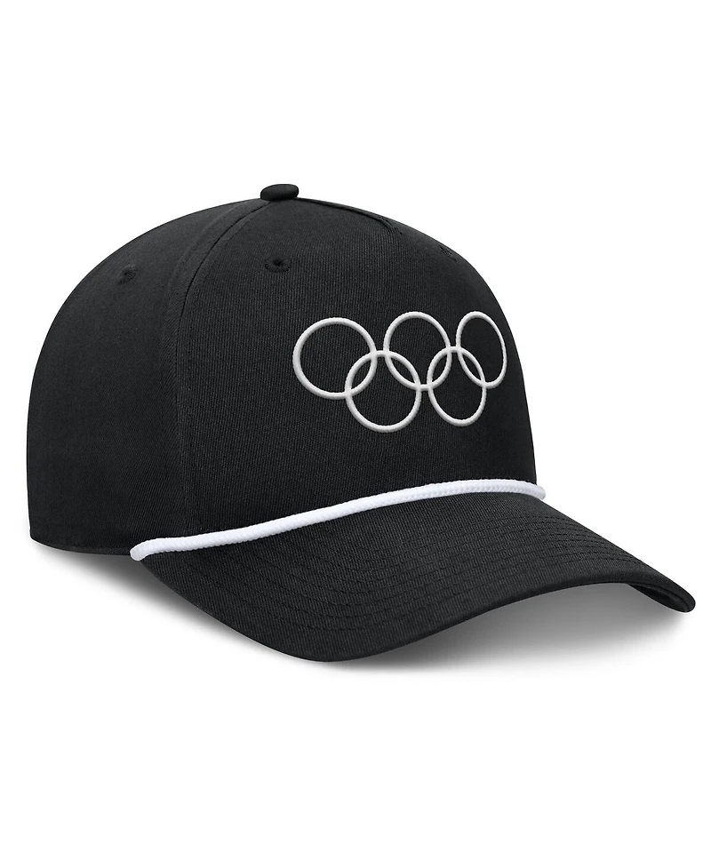 Fanatics Men's Black Olympic Games Podium A-Frame Adjustable Hat