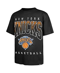 '47 Brand Men's Black New York Knicks Afterhours Foundation Premium Heavyweight T-Shirt