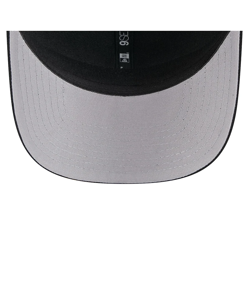 New Era Men's Black Chicago White Sox Flag 9SEVENTY Stretch-Snap Hat