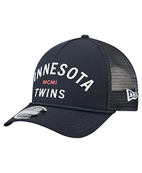 New Era Men's Navy Minnesota Twins Minimalist 9FORTY A-Frame Adjustable Hat