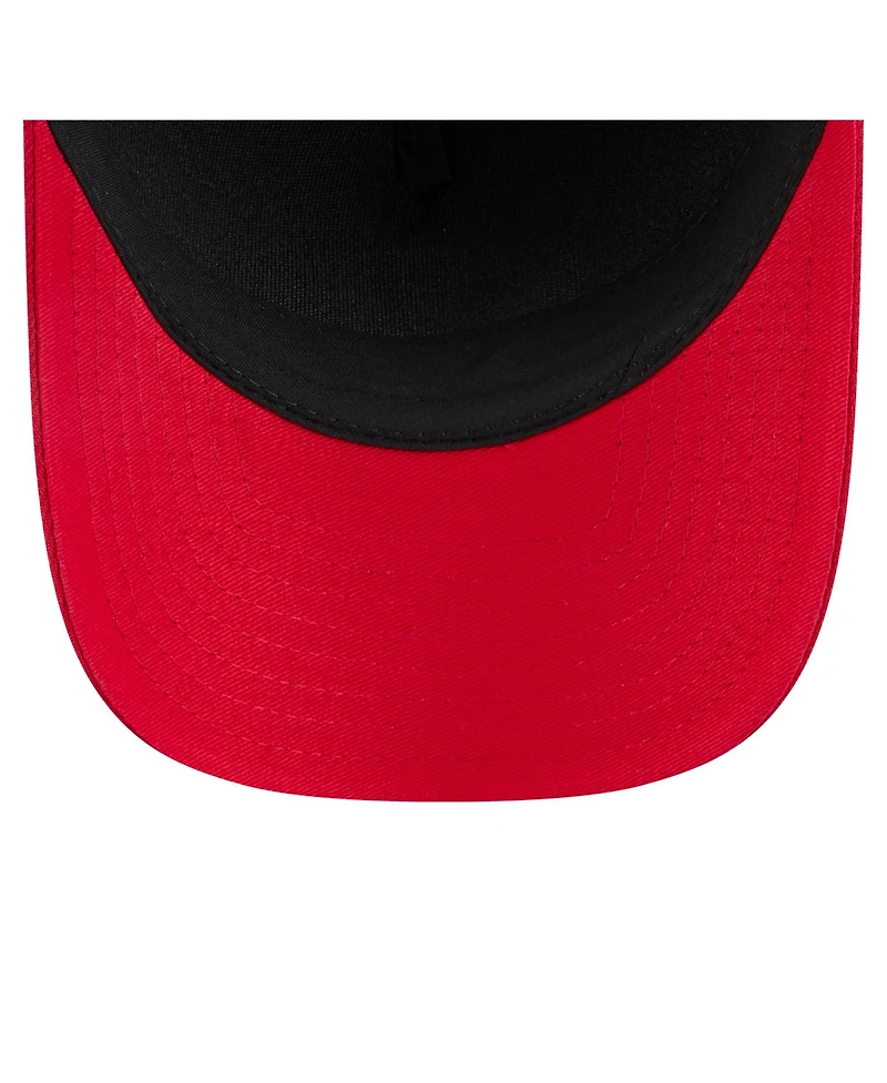 New Era Men's Red Cincinnati Reds American Flag 9FORTY M-Crown A-Frame Adjustable Hat