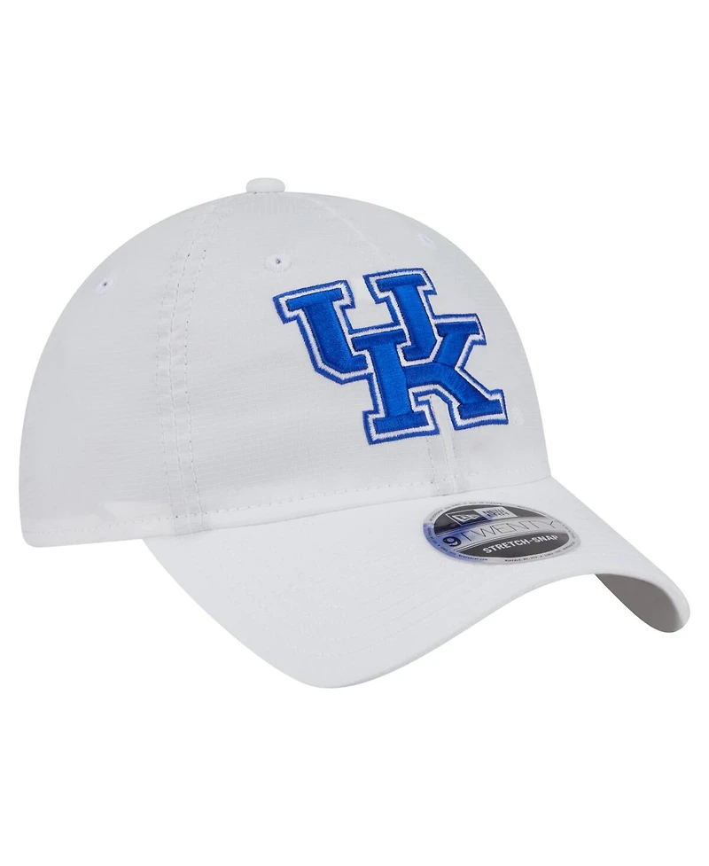 New Era Men's White Kentucky Wildcats Active Ripstop 9TWENTY Adjustable Hat