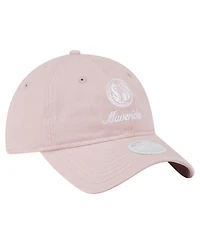 New Era Women's Pink Dallas Mavericks Gameday Preppy 9TWENTY Adjustable Hat
