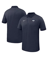 Nike Men's Navy UConn Huskies 2025 Early Season Coaches Sideline Victory Stripe Performance Polo Shirt