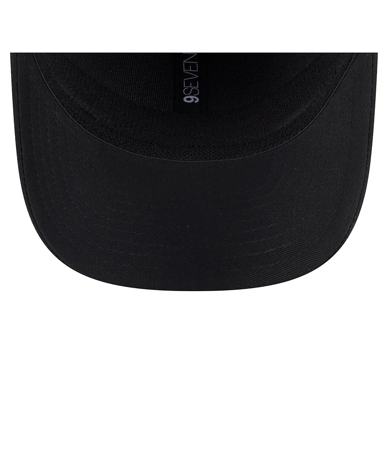 New Era Men's Black San Francisco Giants Circle Patch 9SEVENTY Stretch-Snap Hat