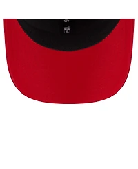 New Era Men's Red Cincinnati Reds Circle Patch 9SEVENTY Stretch-Snap Hat
