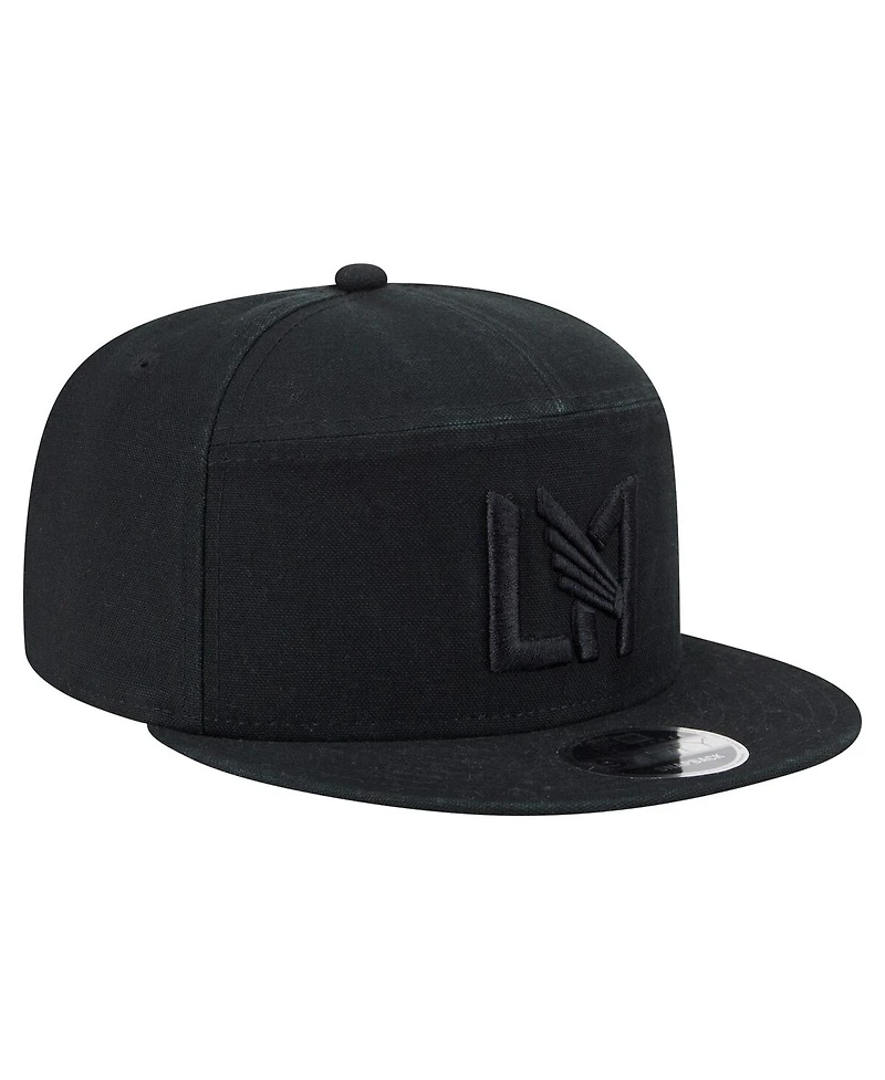 New Era Men's Black Lafc Canvas 9FIFTY Snapback Hat