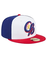 New Era Men's White/Red Kannapolis Cannon Ballers Authentic Collection 59FIFTY Fitted Hat