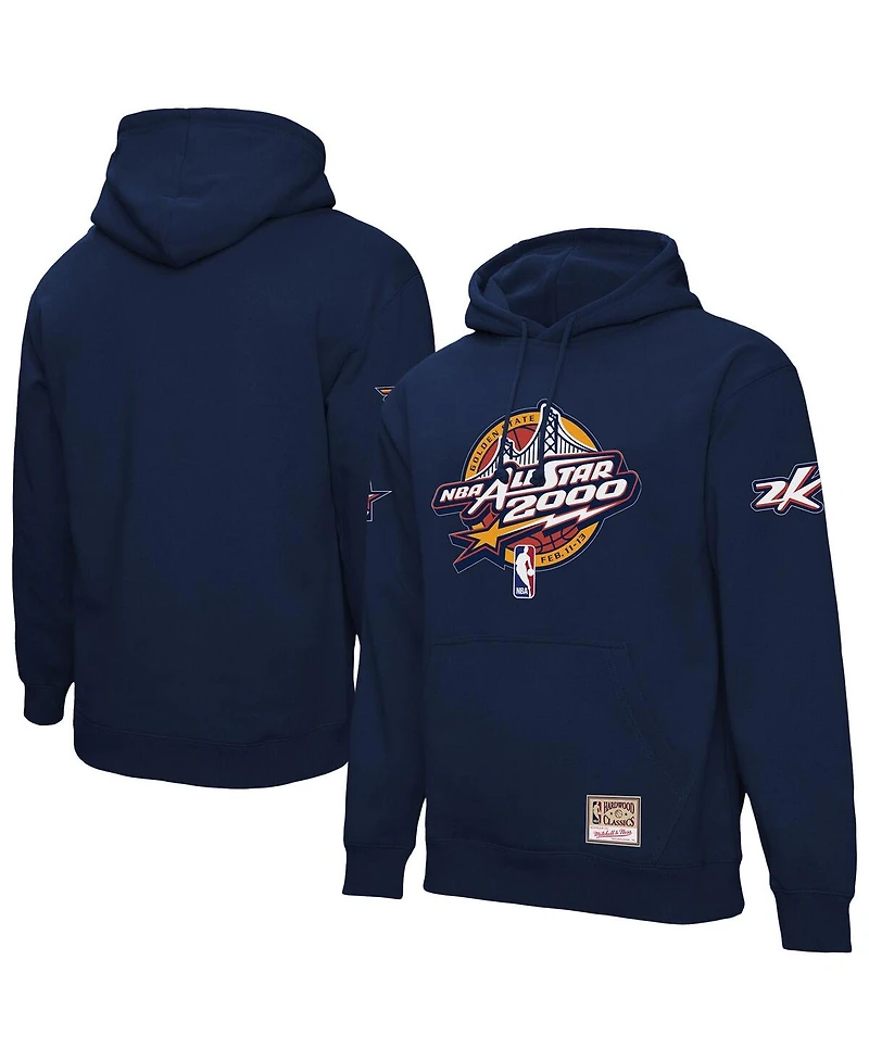 Mitchell & Ness Men's and Women's Navy 2000 Nba All-Star Game Pullover Hoodie