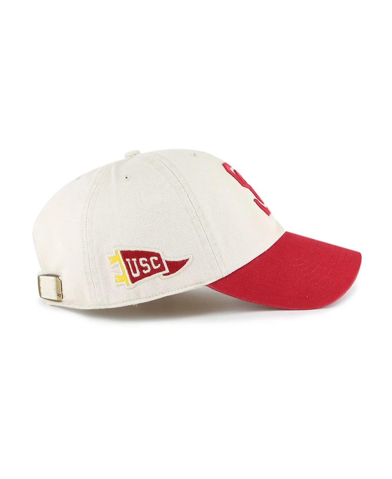 '47 Brand Men's Cream Usc Trojans Grandstand Clean Up Adjustable Hat