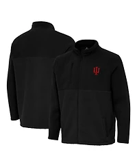 Antigua Men's Black Indiana Hoosiers Daily Fused Full-Zip Jacket