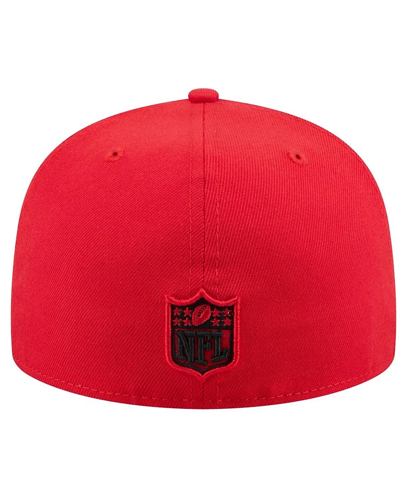 New Era Men's Red Kansas City Chiefs State Stitch 59FIFTY Fitted Hat
