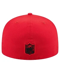 New Era Men's Red Kansas City Chiefs State Stitch 59FIFTY Fitted Hat