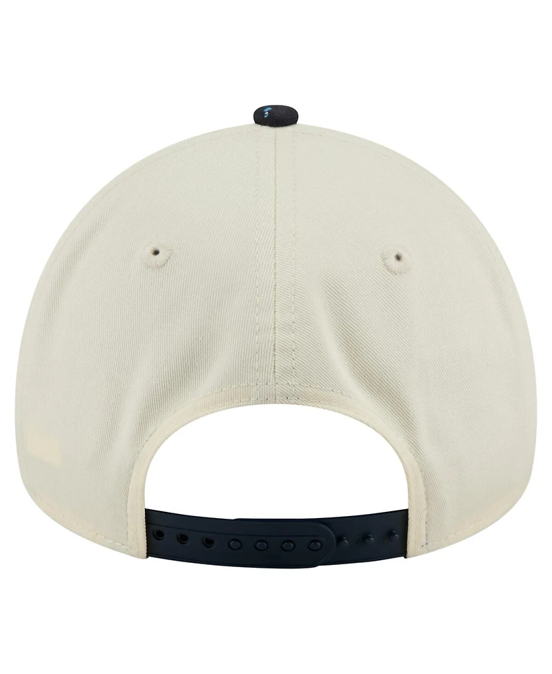 New Era Men's Cream St. Louis Cardinals Speckle A-Frame 9FORTY Adjustable Hat