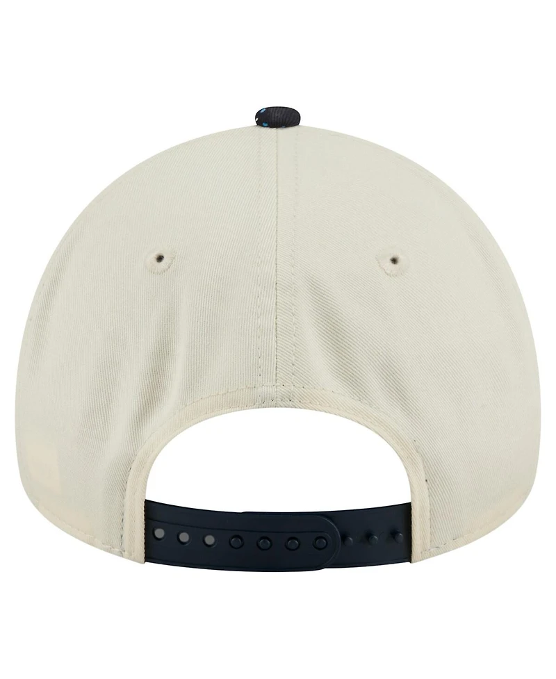 New Era Men's Cream Detroit Tigers Speckle A-Frame 9FORTY Adjustable Hat