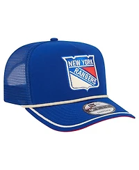 New Era Men's Blue New York Rangers Vintage Team Rope A-Frame 9FIFTY Snapback Hat