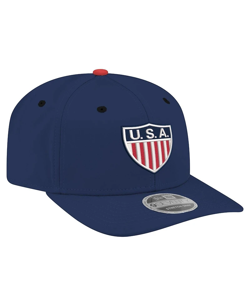 New Era Men's Navy Usmnt 1950 Retro 9SEVENTY Stretch-Snap Hat