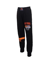 Two Hype x Nba Men's Black New York Knicks Culture Hoops Collection Premium Jogger Pants