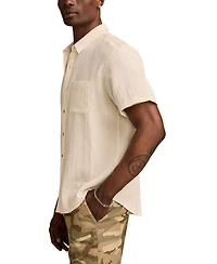 Lucky Brand Men's Double Gauze Short Sleeve Shirt
