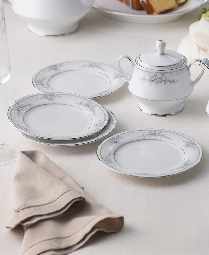 Noritake Sweet Leilani Set of 4 Bread Butter and Appetizer Plates, Service For 4