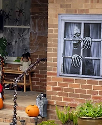 Northlight 46" Scary Skeleton Fake Window Halloween Decoration