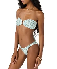 Oneill Womens Balearic Waves Convertible Bikini Top Hermosa Bikini Bottoms