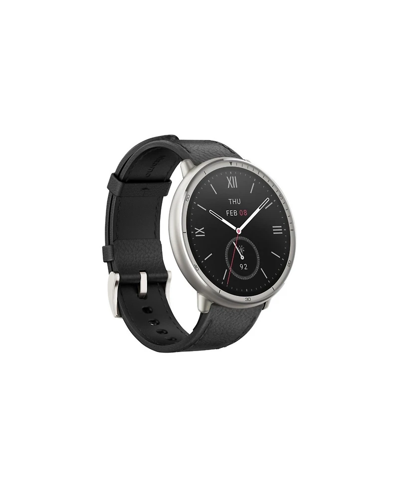 Amazfit Active 2 Smart Watch - Black Leather Premium Version
