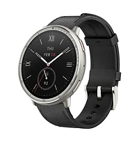 Amazfit Active 2 Smart Watch - Black Leather Premium Version