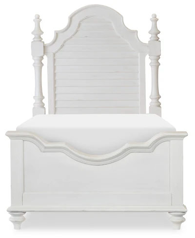 Mandeville Twin Louvered Bed, Created for Macy's.