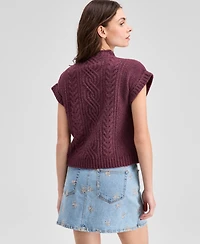 And Now This Women's Sleeveless Funnel-Neck Sweater, Exclusively at Macy's