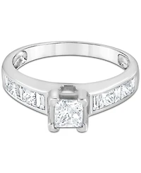 Diamond Princess-Cut Engagement Ring (1 ct. t.w.) in 14k White Gold
