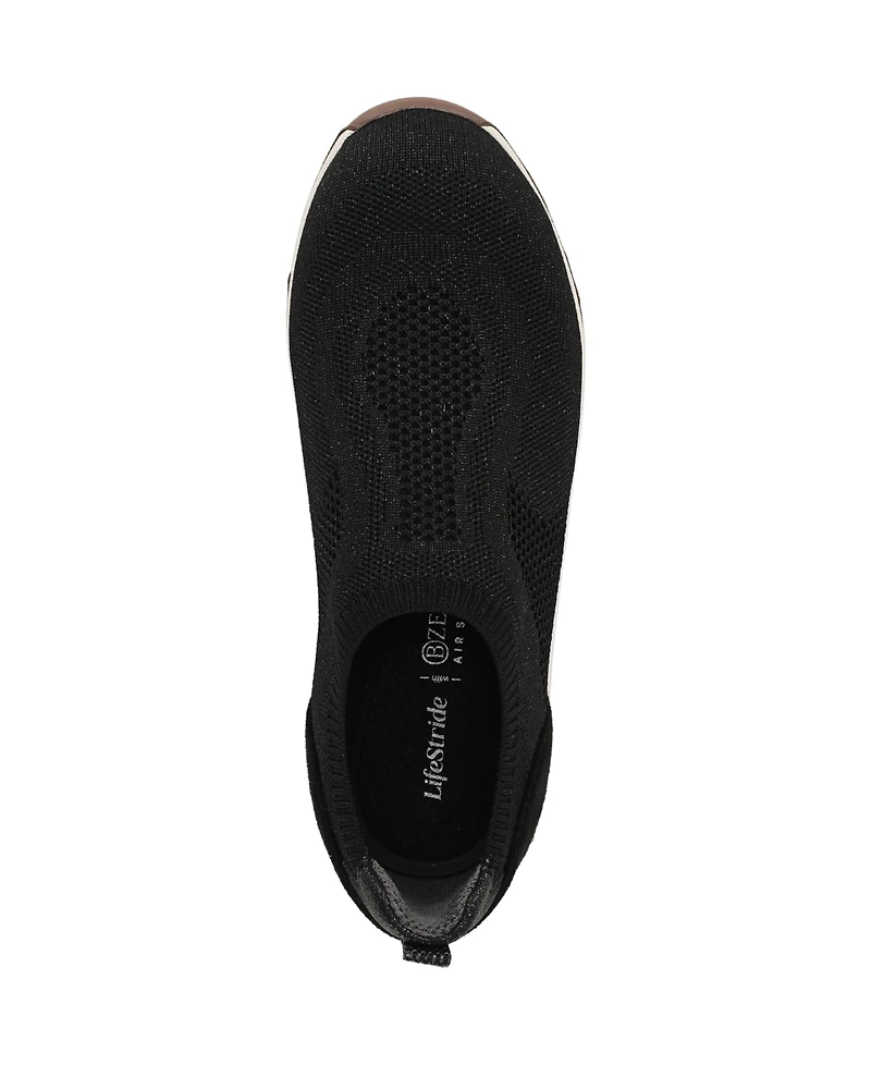 LifeStride Women's Respect Washable Round Toe Slip On Sneakers