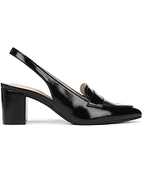 LifeStride Women's Angel Pointed Toe Block Heel Slingback Pumps