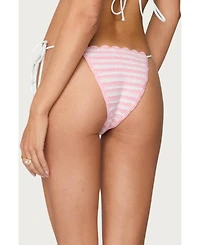 Edikted Women's Azalea Crochet String Bikini Bottom