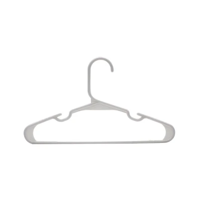 SereneLife 40 Pcs. Non-Slip Plastic Kids Hangers - Durable and Space-Saving Closet Organizers for Infants, Toddlers, and Kids' Clothing (White