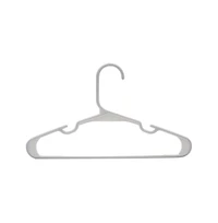 SereneLife 40 Pcs. Non-Slip Plastic Kids Hangers - Durable and Space-Saving Closet Organizers for Infants, Toddlers, and Kids' Clothing (White