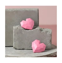 Sohi Women's Green Heart Stud Earrings