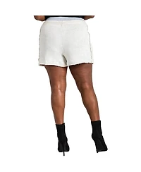 Poetic Justice Plus French Terry Drawstring Pull-On Shorts