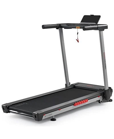 Sunny Health & Fitness Pace 500 Smart Wi-Fi Treadmill with 12-Level Auto Incline, Foldable Design