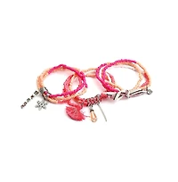 Sohi Women's Snowflake Multi-Layer Bracelet