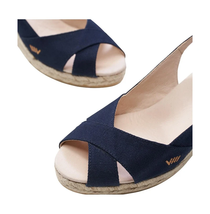 Viscata Llansa Canvas Espadrille Sandal Wedges