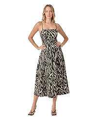 endless rose Women's Animal Print Midi Dress