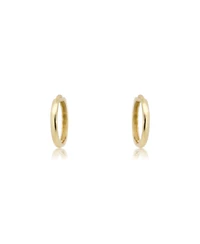 The Lovery Gold Huggie Hoop Earrings 14K Yellow Gold 12 x 2 millimeters