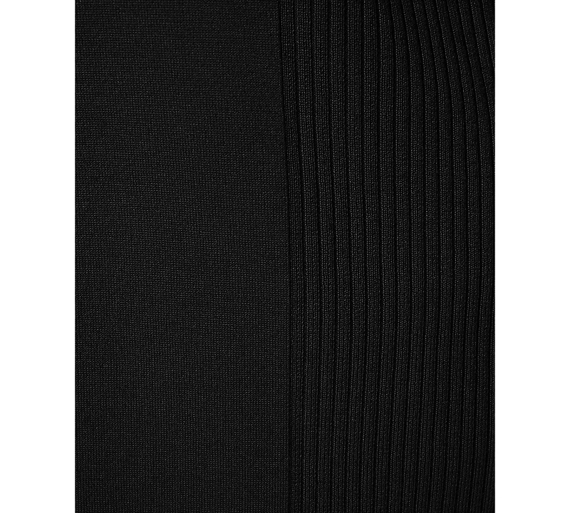 Melissa Paige Plus Ribbed-Trim High-Low Cardigan Sweater