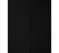 Melissa Paige Plus Ribbed-Trim High-Low Cardigan Sweater