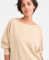 Tommy Hilfiger Women's Dolman-Sleeve Boat-Neck Shine Sweater