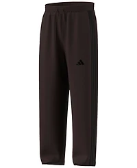 adidas Men's Wide-Leg 3-Stripes Fleece Pants